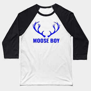 MOOSE BOY BLUE/BLACK Baseball T-Shirt